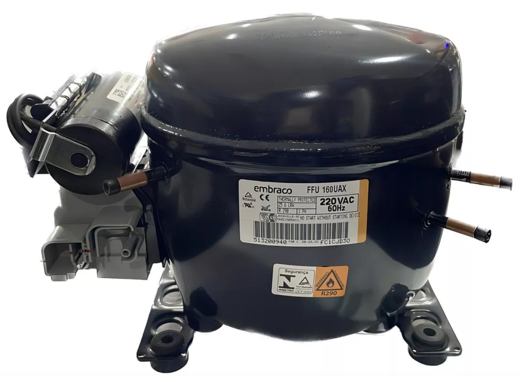 MOTOR COMPRESOR EMB 1/2 R290 LBP/1650 MBP BTU 220/1/60 D9.75 ...