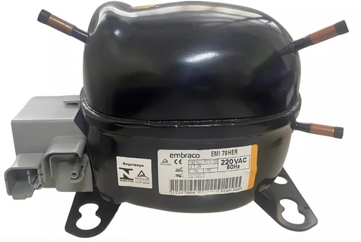 [EMI70HER] MOTOR COMP EMB 1/5 R134A  705 BTU 5.89 cm3 220 V LBP